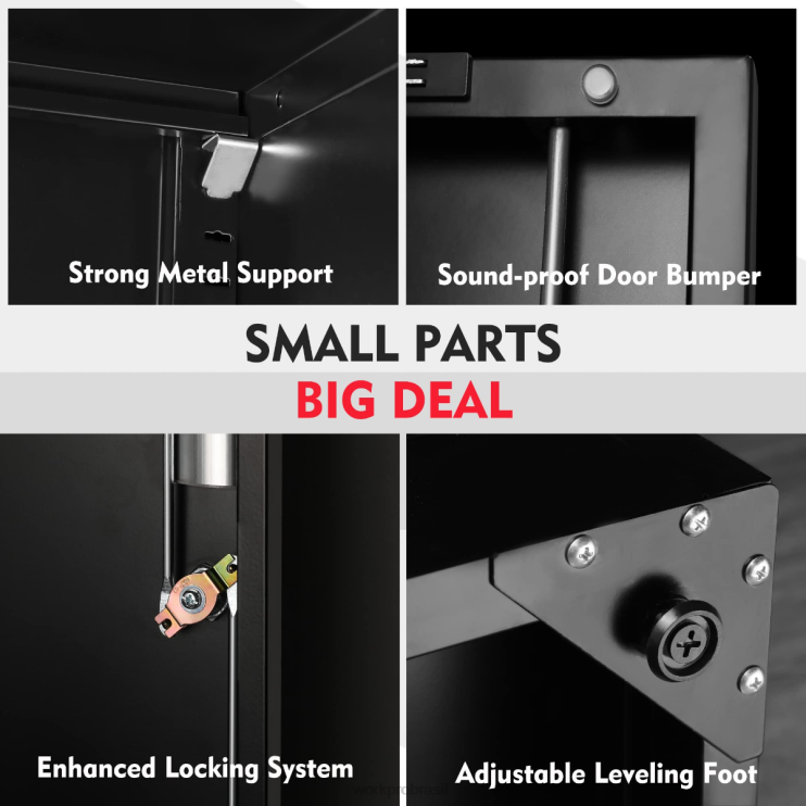 WORKPROarmário de armazenamento, armários de garagem de metal com portas e prateleiras XZXLF22 armazenar