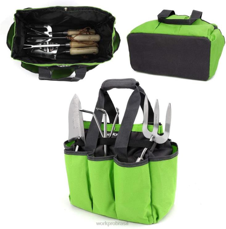 WORKPRObolsa de ferramentas de jardim, bolsa de armazenamento de jardim com 8 bolsos, organizador de casa para jardinagem interna e externa XZXLF256 armazenar