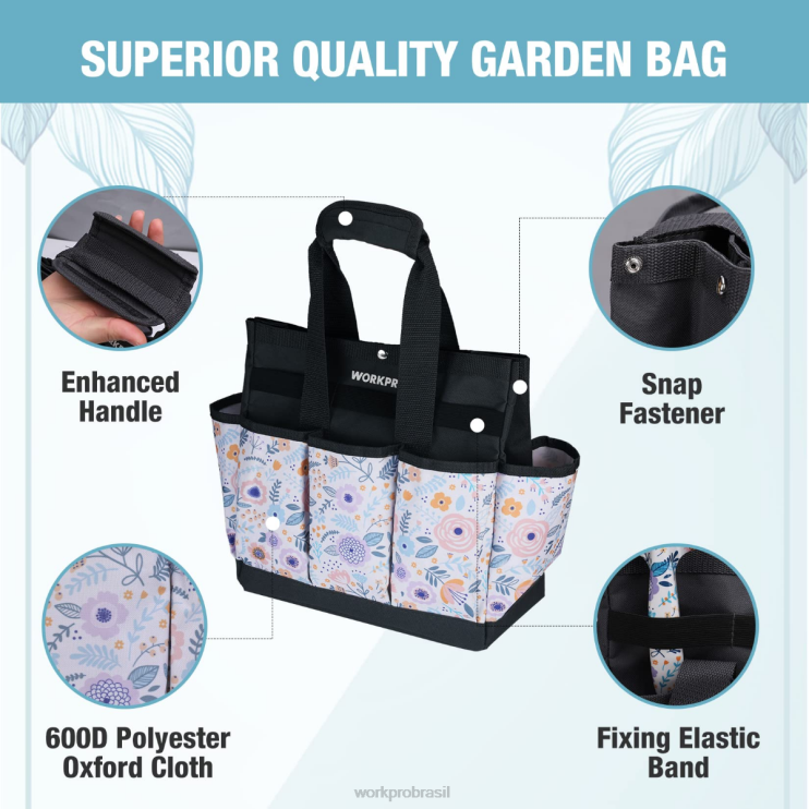 WORKPRObolsa para ferramentas de jardim com 9 bolsos XZXLF286 armazenar