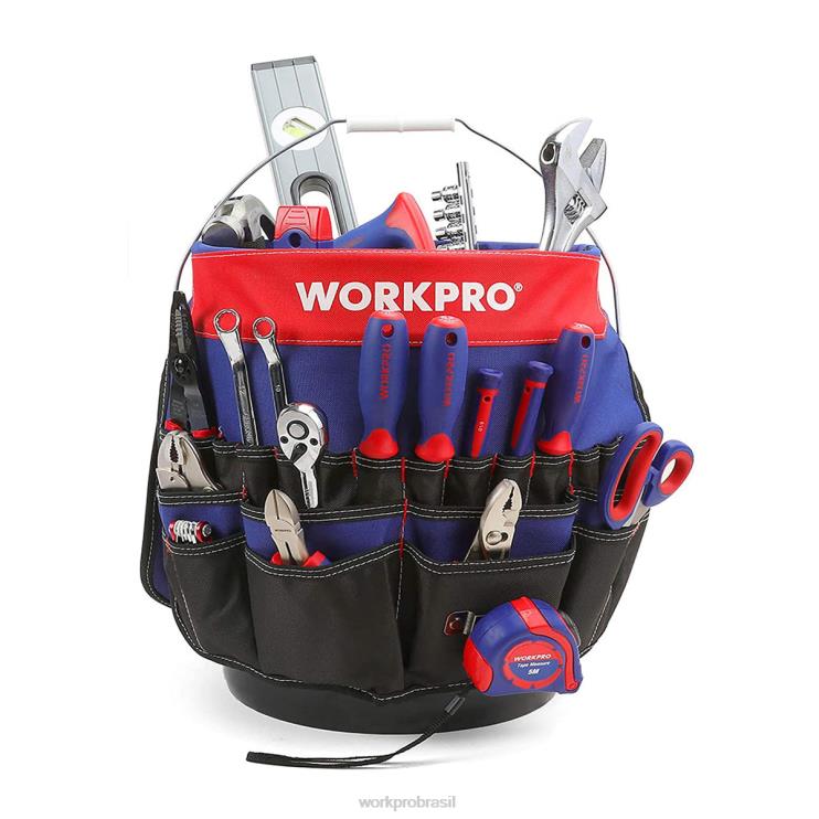 WORKPROorganizador de ferramentas de balde com 51 bolsos (ferramentas excluídas) XZXLF20 armazenar