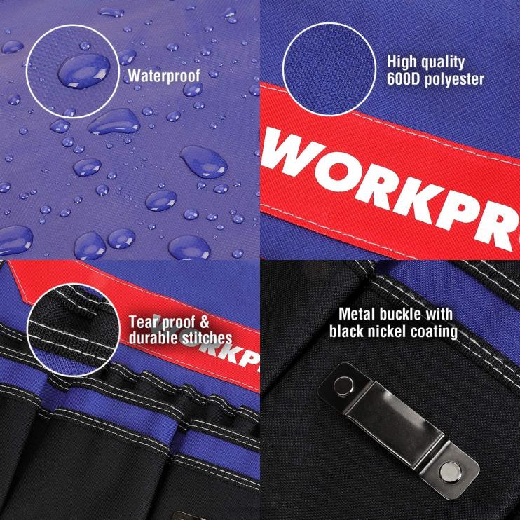 WORKPROorganizador de ferramentas de balde com 51 bolsos (ferramentas excluídas) XZXLF20 armazenar