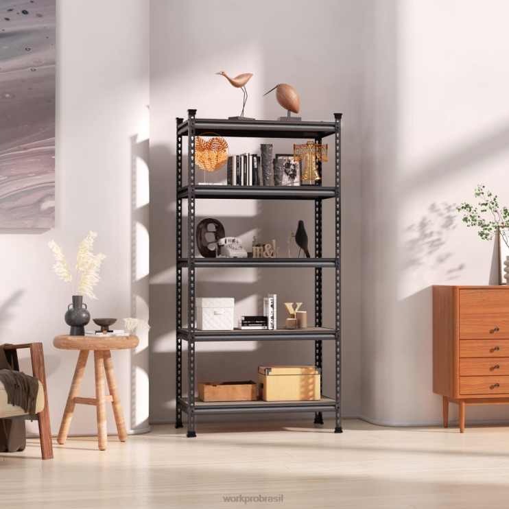WORKPROEstante resistente de armazenamento em rack de metal ajustável de 5 camadas, capacidade de carga de 4.000 libras XZXLF12 armazenar