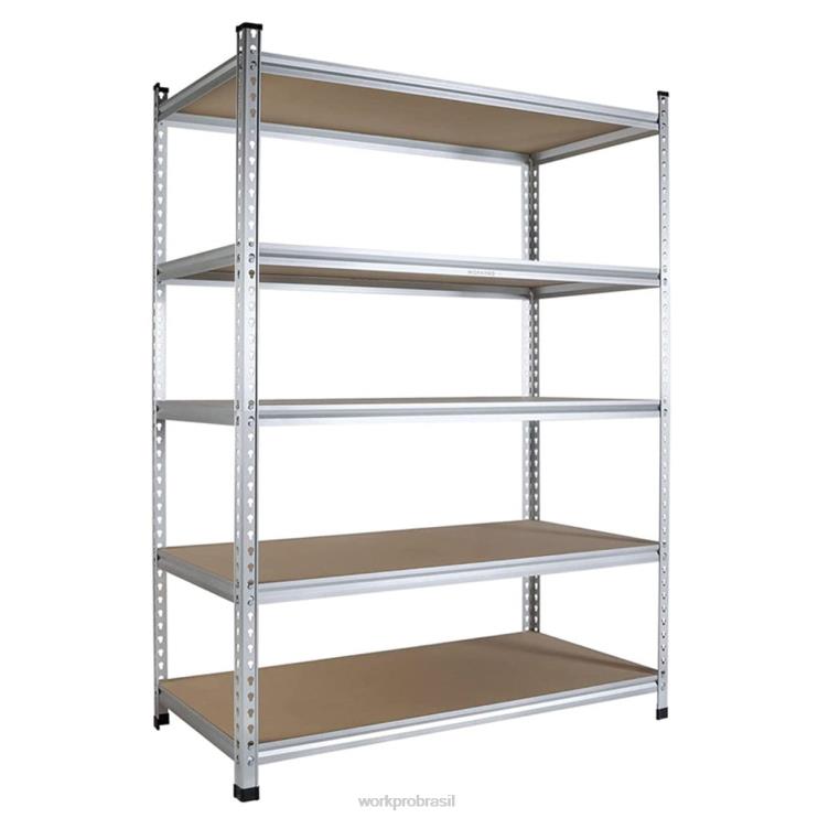 WORKPROUnidade de estantes de armazenamento de 5 camadas, prateleira de liga de alumínio resistente de rack de armazenamento ajustável XZXLF9 armazenar