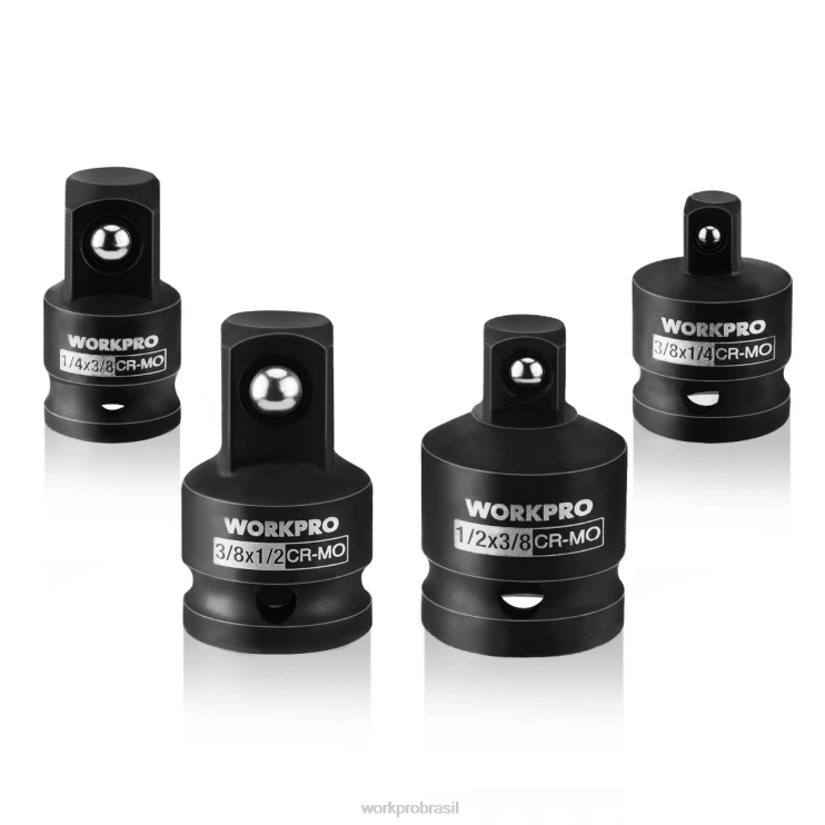 WORKPROAdaptador de soquete de driver de impacto de 4 peças e conjunto redutor, kit de conversão de chave XZXLF94 ferramenta