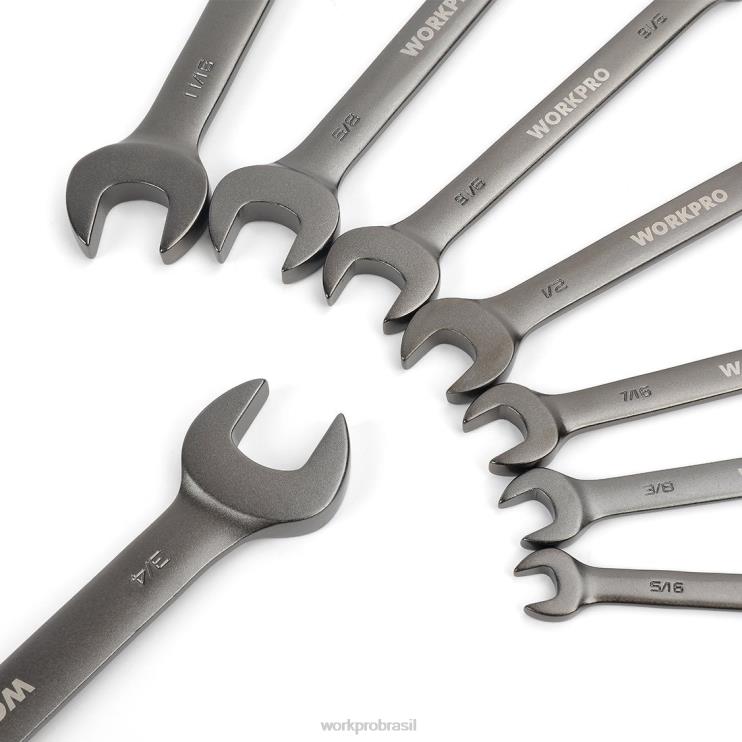 WORKPROConjunto de chave combinada de catraca de cabeça flexível, 8 peças com bolsa organizadora XZXLF86 ferramenta
