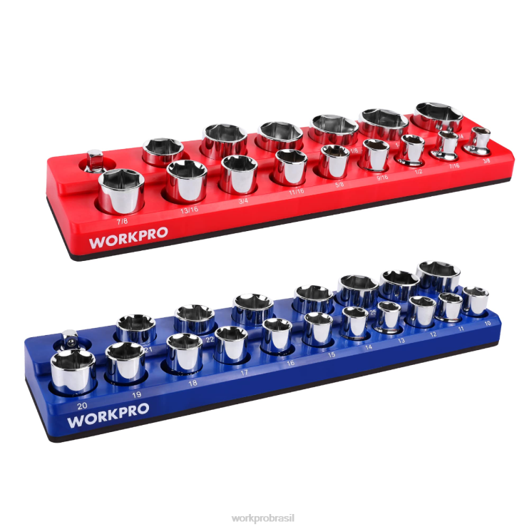 WORKPROconjunto organizador de soquete magnético XZXLF131 ferramenta
