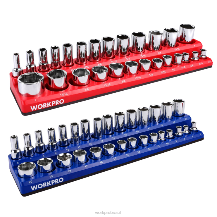 WORKPROconjunto organizador de soquete magnético XZXLF131 ferramenta