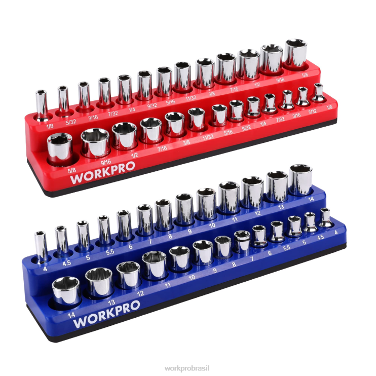 WORKPROconjunto organizador de soquete magnético XZXLF131 ferramenta