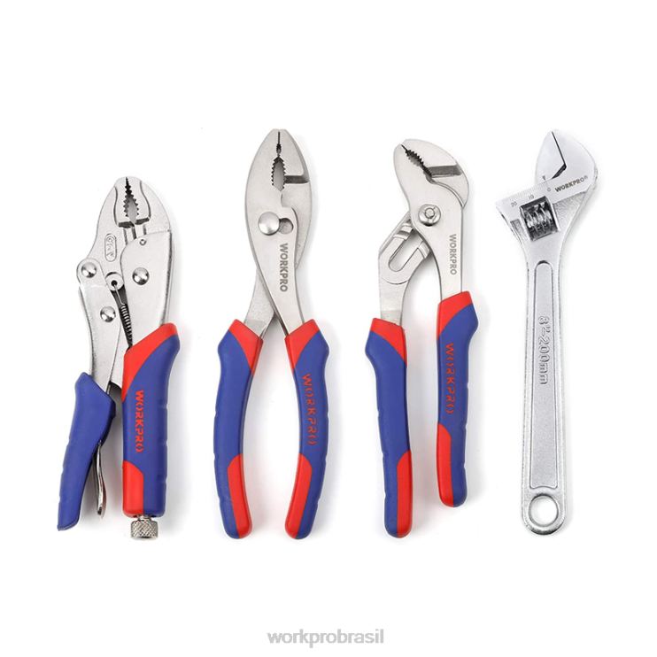 WORKPROConjunto de alicates de 4 peças kit de ferramentas de manutenção doméstica XZXLF79 ferramenta