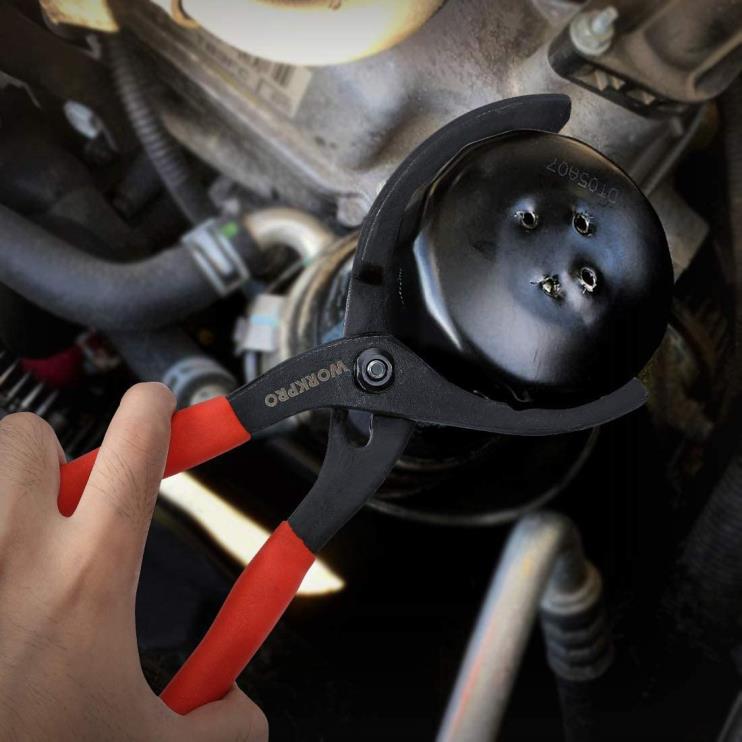 WORKPROalicate ajustável para filtro de óleo, ideal para acessórios de conduíte de filtros de motor XZXLF69 ferramenta