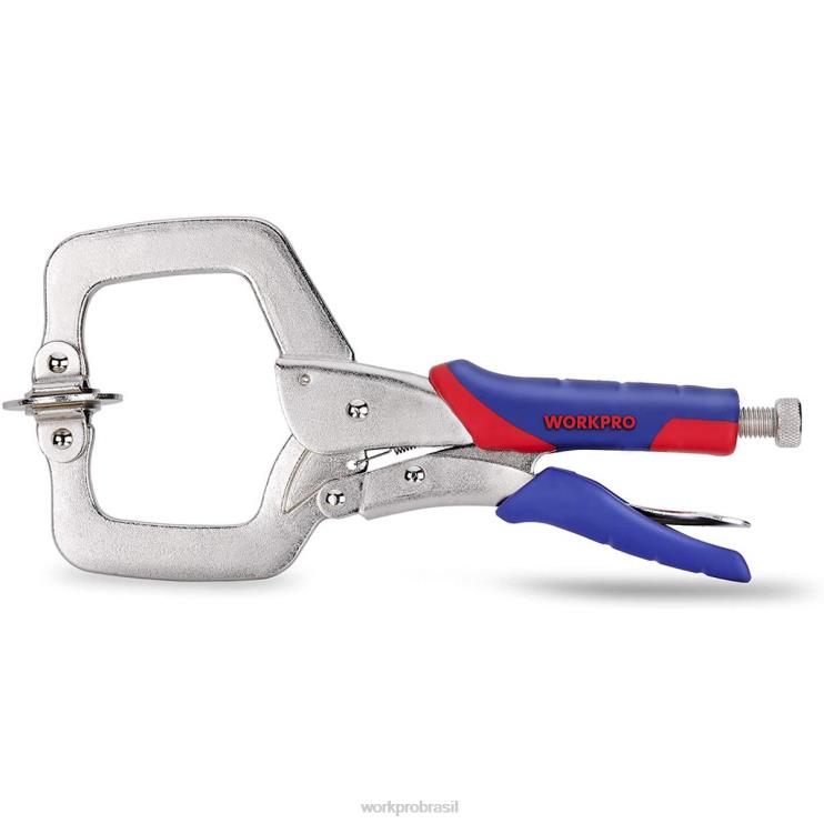 WORKPRObraçadeira facial braçadeira de bolso de metal para marcenaria e orifício de bolso de gabarito XZXLF116 ferramenta