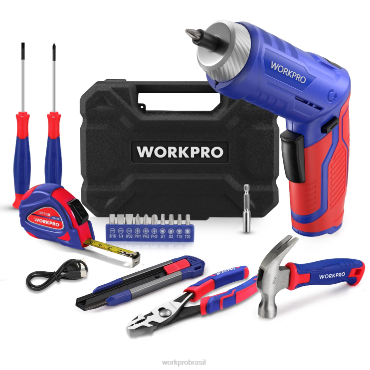 WORKPROKit de ferramentas domésticas gerais de 18 unidades XZXLF102 ferramenta