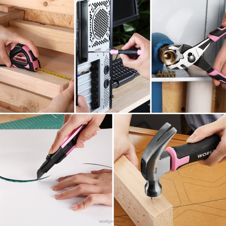WORKPROKit de ferramentas domésticas gerais de 18 unidades XZXLF102 ferramenta
