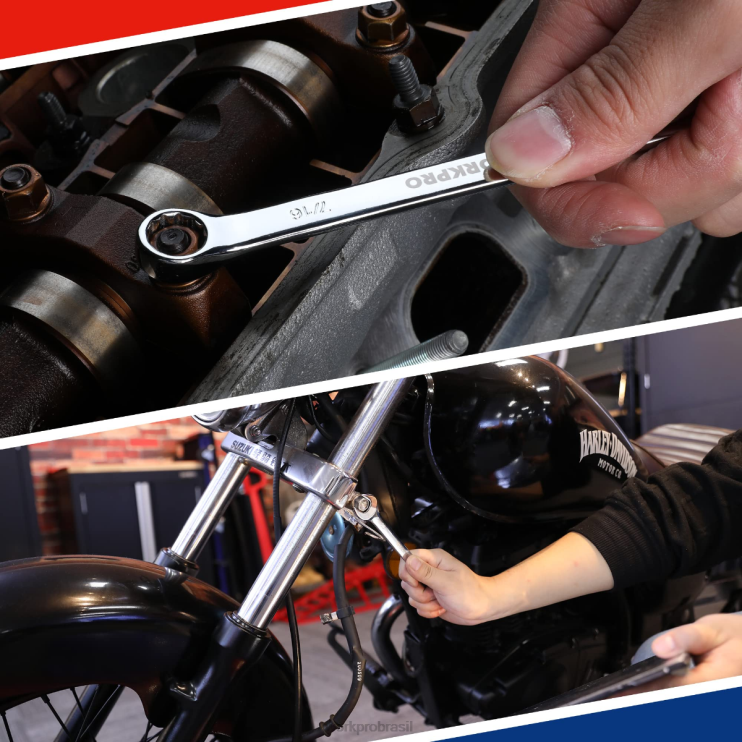 WORKPRO12 peças métricas 8-19mm, conjunto de chave combinada cr-v premium XZXLF95 ferramenta