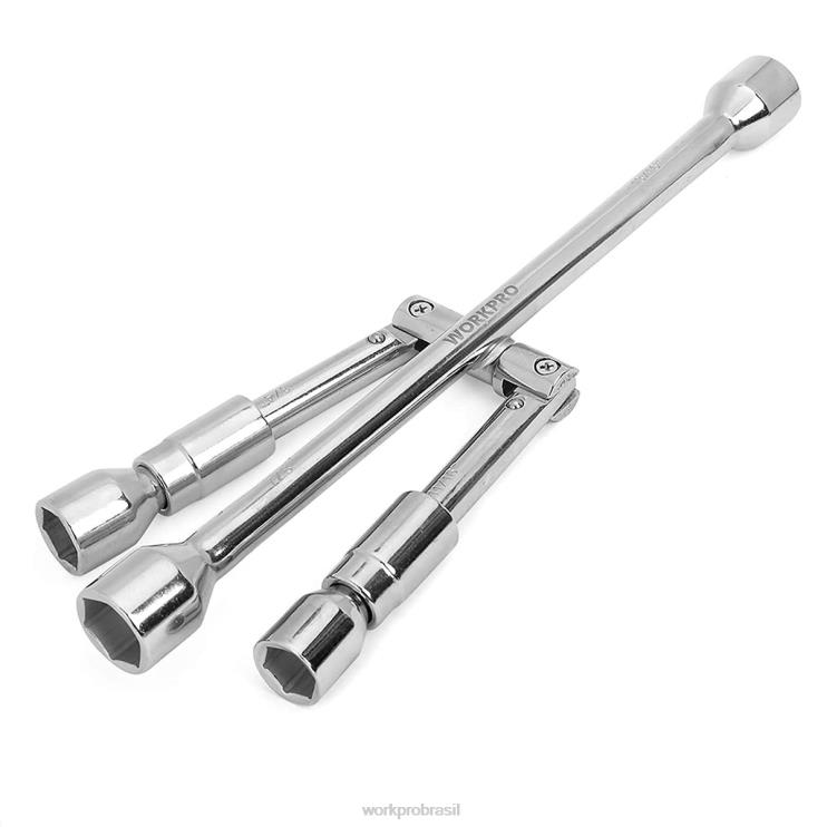 WORKPROChave cruzada de 4 vias com alça dobrável universal de 14 polegadas XZXLF90 ferramenta