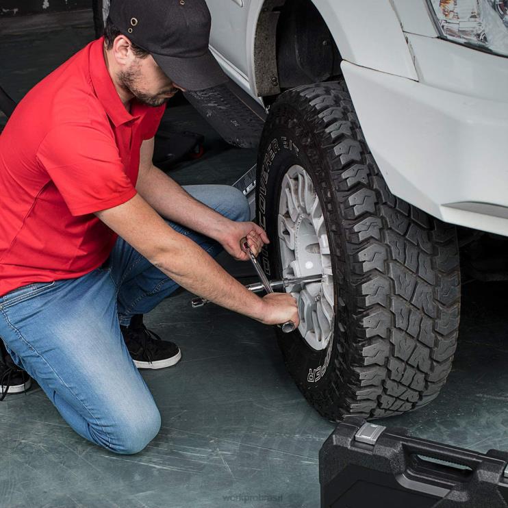 WORKPROChave cruzada de 4 vias com alça dobrável universal de 14 polegadas XZXLF90 ferramenta