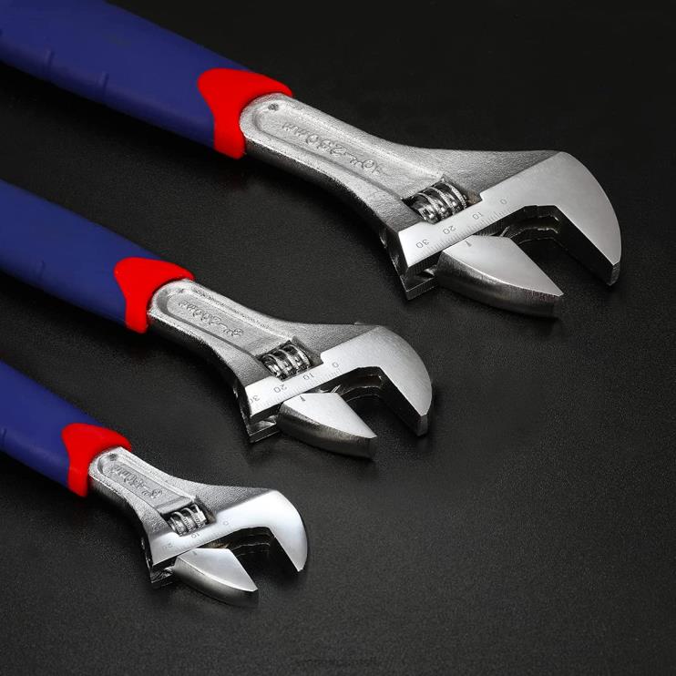 WORKPROConjunto de 3 peças de chave ajustável XZXLF83 ferramenta