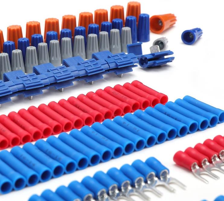 WORKPRO582 peças terminais de crimpagem conectores de fio tubo termo retrátil kit de reparo elétrico com cortador de fio descascador XZXLF152 ferramenta