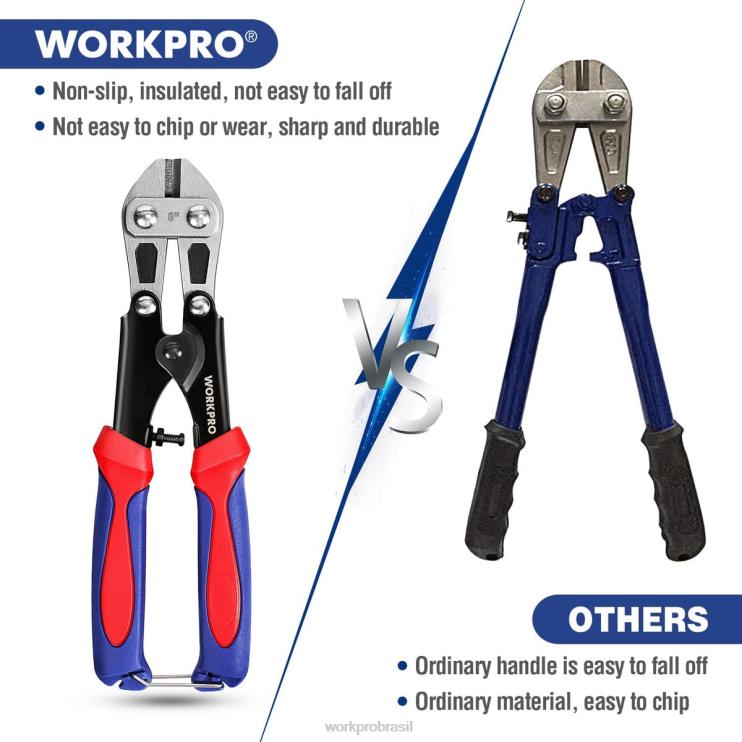 WORKPROmini cortador de parafuso de 8 polegadas/210 mm, cortador de parafuso pequeno cr-mo XZXLF157 ferramenta
