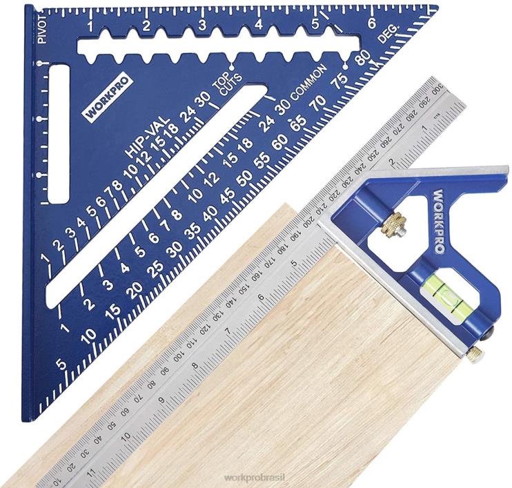 WORKPROconjunto de ferramentas para esquadro de viga e esquadro combinado XZXLF104 ferramenta