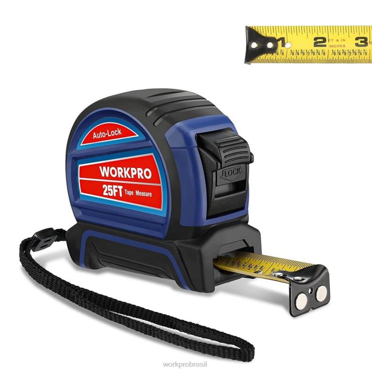 WORKPROfita métrica com trava automática 25 pés XZXLF111 ferramenta