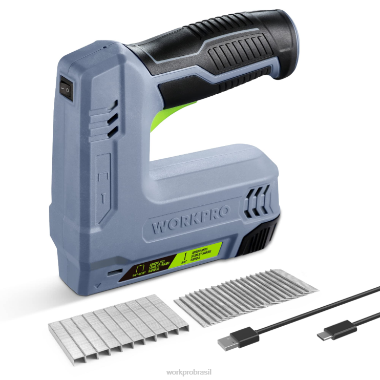 WORKPRO3.6v 2.0ah alimentado por bateria elétrica sem fio 2 em 1 grampo e pistola de pregos XZXLF265 ferramenta