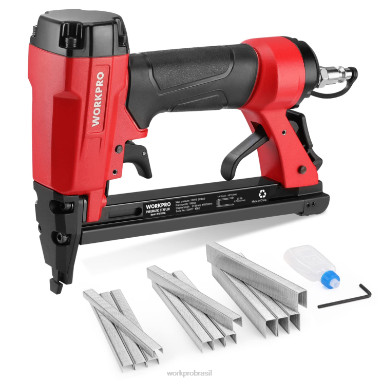 WORKPROpistola de grampo pneumática, grampeador para estofados 8016/7116 XZXLF182 ferramenta