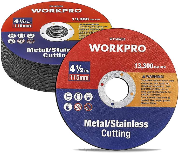 WORKPRO20 peças de rodas de corte de metal inoxidável disco de corte de metal fino para rebarbadora XZXLF195 ferramenta