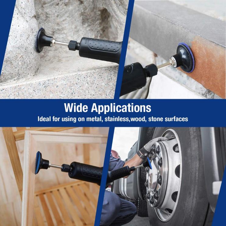 WORKPROConjunto de discos de lixa de 101 unidades, discos de 2 polegadas com suporte de 1/4 polegadas XZXLF193 ferramenta