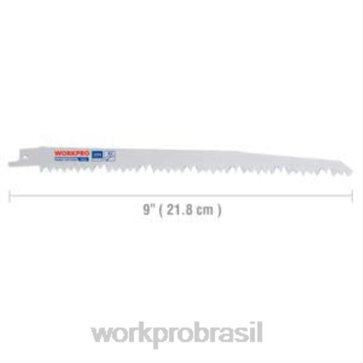 WORKPROConjunto de lâmina de serra alternativa para poda de madeira de 5 peças de 9 polegadas XZXLF208 ferramenta