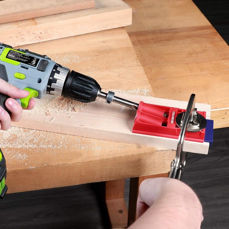 WORKPROplugues de plástico parafusos de chave quadrada grossa kit de gabarito de furo de bolso XZXLF201 ferramenta