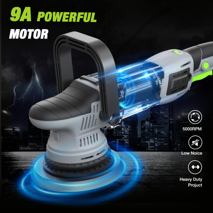 WORKPROpolidor de buffer, kit de polimento orbital aleatório de dupla ação de 6 polegadas e 1080 W XZXLF240 ferramenta