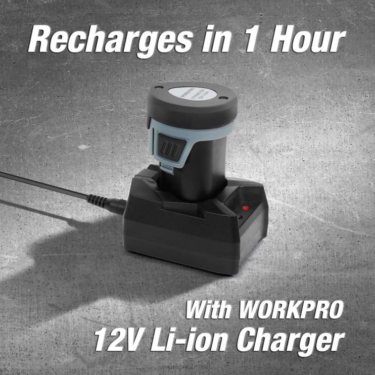 WORKPROBateria de íon de lítio 12v 2.0ah XZXLF224 ferramenta