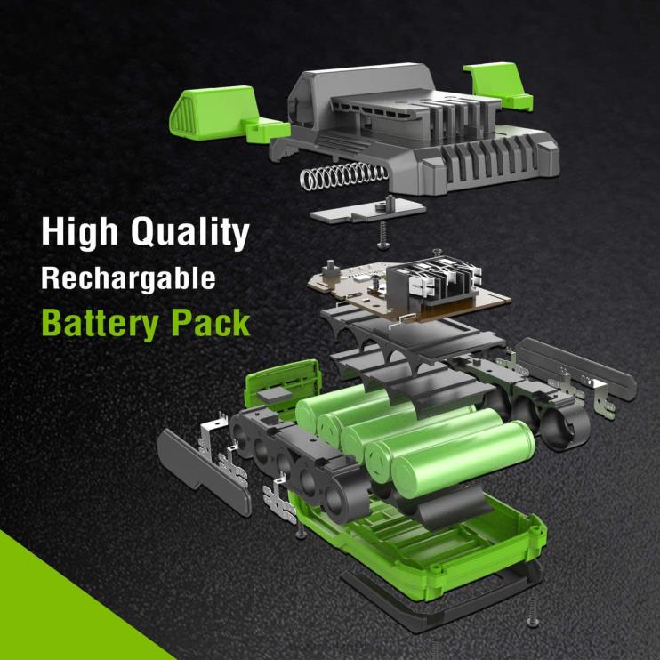 WORKPROBateria de íon de lítio 20v 2.0ah XZXLF218 ferramenta