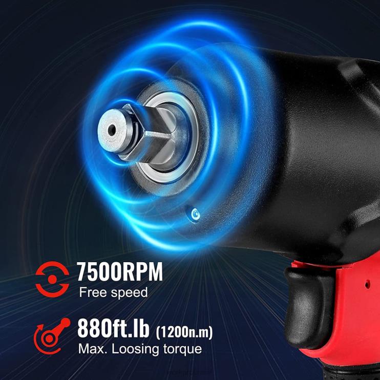 WORKPROchave de impacto pneumática para troca de pneus, conserto de automóveis XZXLF189 ferramenta