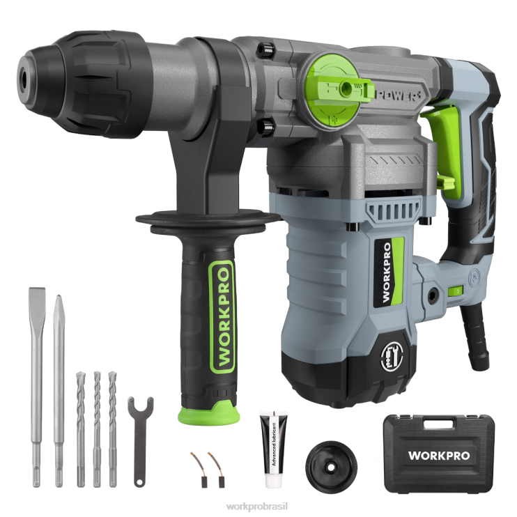 WORKPROFuradeira de martelo rotativo sds-plus premium de 12,5 amperes de 1-1/4 polegadas, versão com fio para serviço pesado XZXLF179 ferramenta