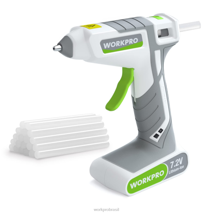WORKPROKit de pistola de cola quente sem fio 7,2 V XZXLF164 ferramenta
