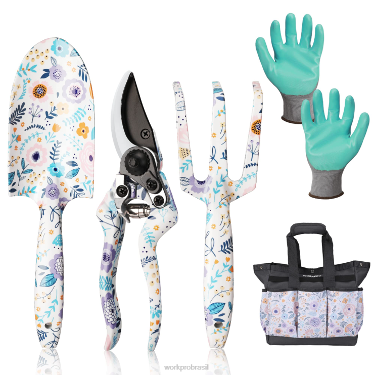 WORKPROConjunto de ferramentas de jardinagem resistentes de alumínio 5pcs XZXLF284 ferramenta