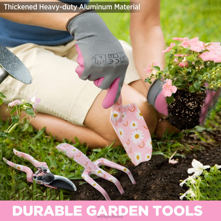 WORKPROConjunto de ferramentas de jardinagem resistentes de alumínio 5pcs XZXLF284 ferramenta