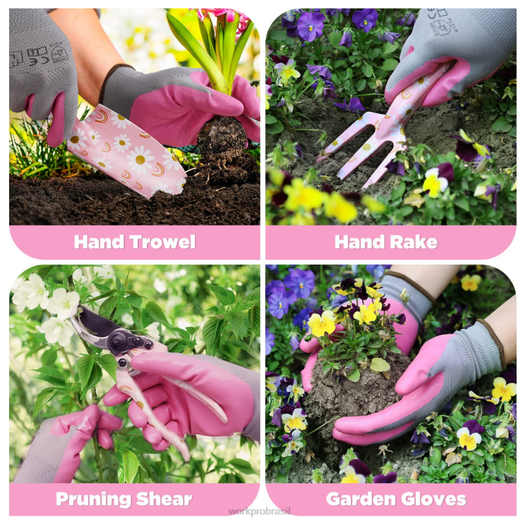 WORKPROConjunto de ferramentas de jardinagem resistentes de alumínio 5pcs XZXLF284 ferramenta
