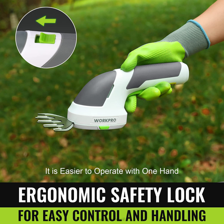 WORKPRO2 em 1 portátil 7.2v elétrico sem fio aparador de arbustos tesoura/cortador de grama XZXLF269 ferramenta
