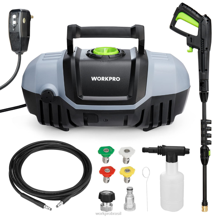 WORKPROLavadora elétrica compacta de alta pressão de 1900 psi máx. 1,8 gpm e 12 A XZXLF299 ferramenta