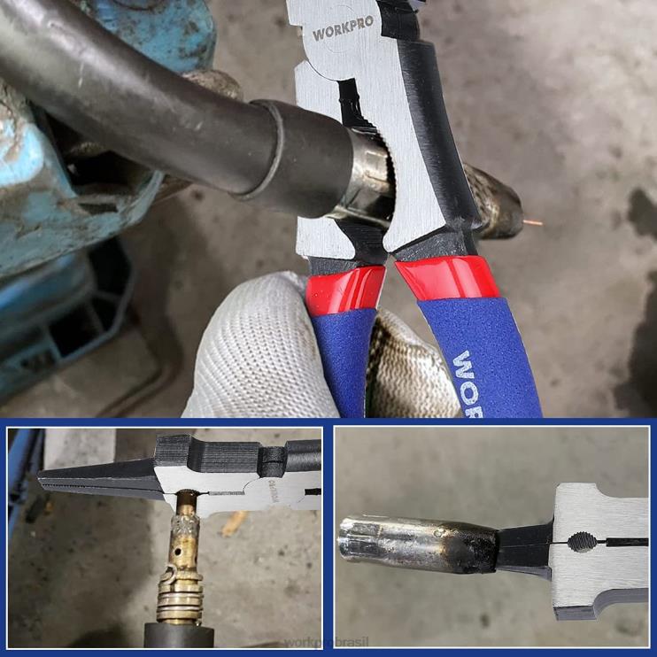 WORKPROalicate de soldagem, alicate de soldagem de aço cr-v multifuncional XZXLF74 ferramenta