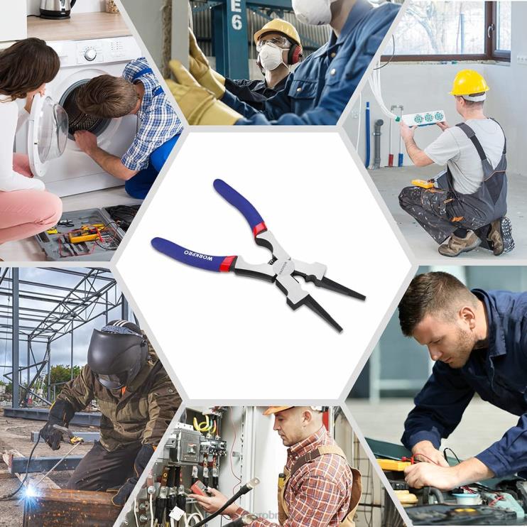 WORKPROalicate de soldagem, alicate de soldagem de aço cr-v multifuncional XZXLF74 ferramenta