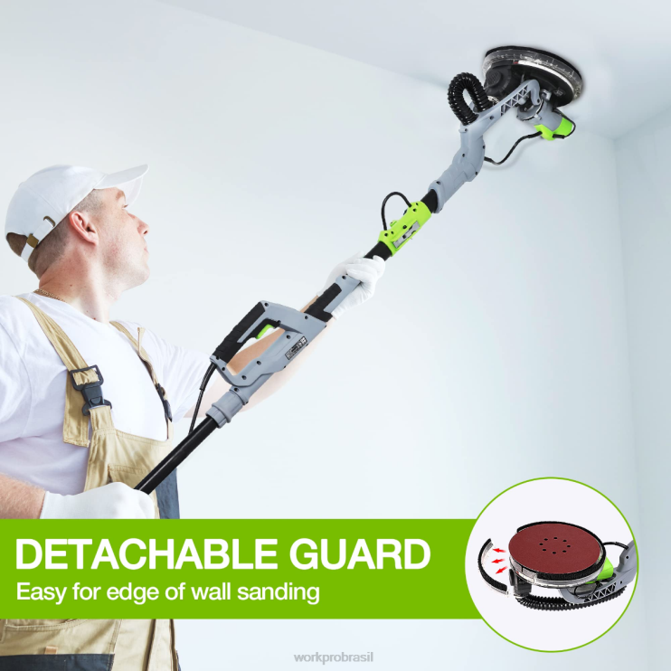 WORKPROLixadeira elétrica para drywall 720 W com vácuo XZXLF228 ferramenta