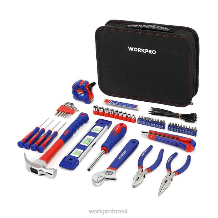 WORKPRO100 peças conjunto de ferramentas manuais domésticas de gaveta de cozinha com bolsa de transporte fácil XZXLF304 ferramenta
