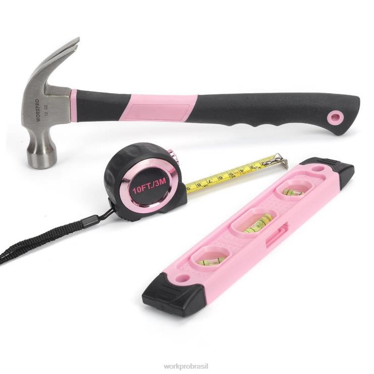 WORKPRO106 peças conjunto de ferramentas de reparo doméstico feminino com saco de armazenamento aberto de boca larga XZXLF245 ferramenta