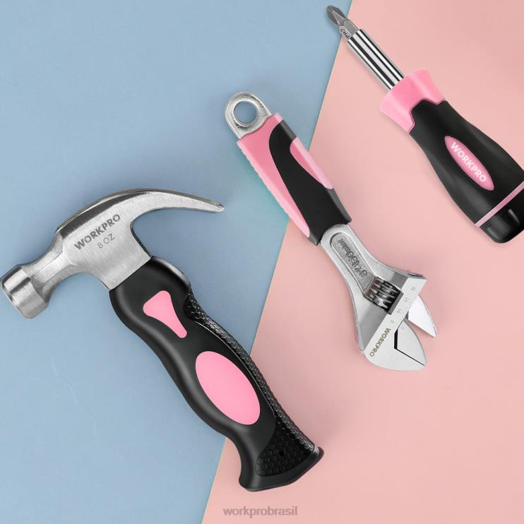 WORKPRO10 peças kit de ferramentas domésticas para mulheres com conjunto de suporte de pontas de chave de fenda XZXLF243 ferramenta