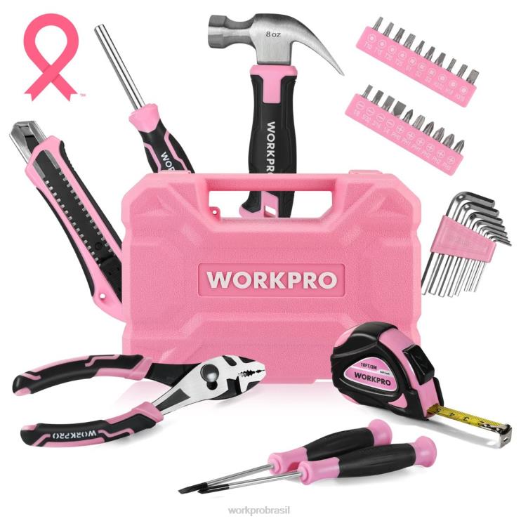 WORKPROConjunto de ferramentas domésticas de 35 peças com caixa de ferramentas de armazenamento XZXLF246 ferramenta