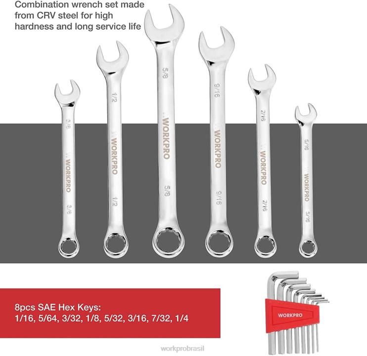 WORKPROConjunto de ferramentas mecânicas de 87 peças, kit de ferramentas manuais com caixa de ferramentas de armazenamento XZXLF305 ferramenta